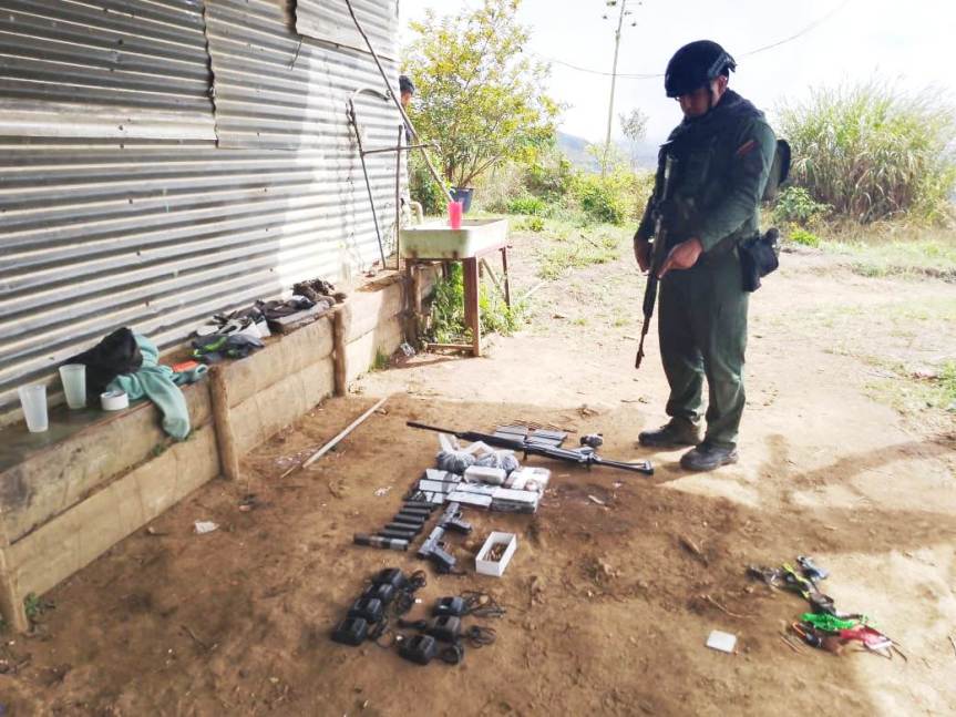 GNB de Aragua incautó material criminalístico en el sector La Porfía