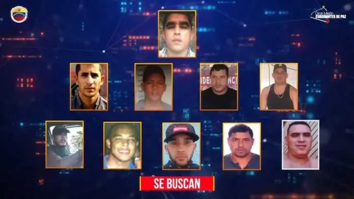 Ofrecen recompensas por los 10 criminales más buscados en Venezuela